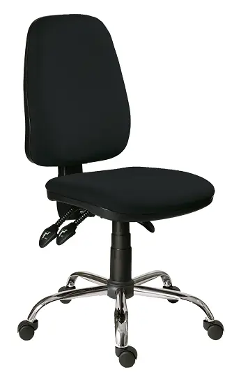 333 ASYN/CR židle kancelářská, látka DO DORA D 02 - látka černá